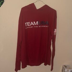 Team USA Olympic 3XL fits like a 2XL Lightweight red hoodie